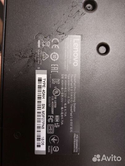 Докстанция ThinkPad Pro Docking Station 40AH20V