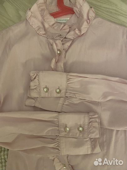 Блузка рубашка школьная 140-146 пакетом