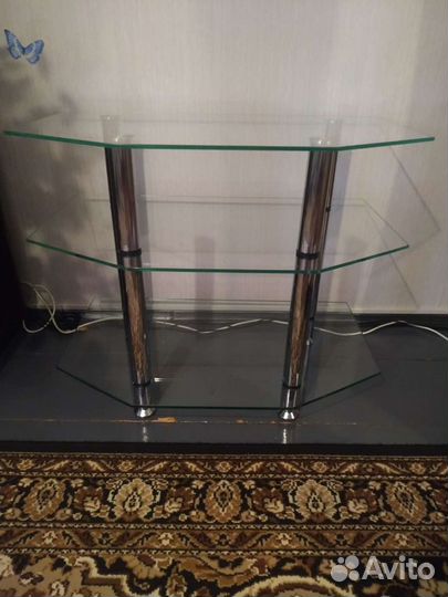 Стеклянная тумба новая