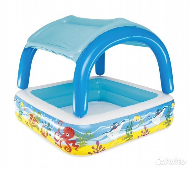 Детский надувной бассейн 140 х 140 х 114 см, 265л