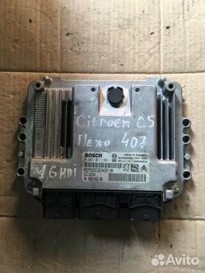 Эбу 0281011561 Citroen C5 1.6hdi