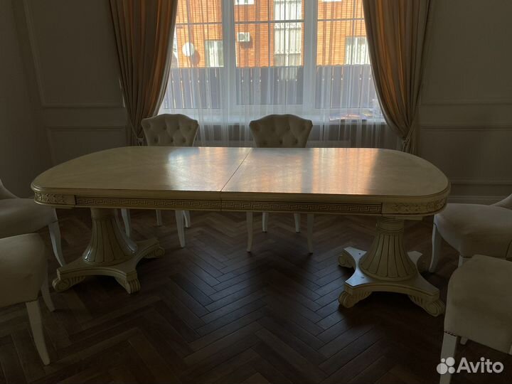 Стол обеденный овальный раздвижной бу 350/110