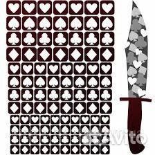 Наклейки для травления ножей