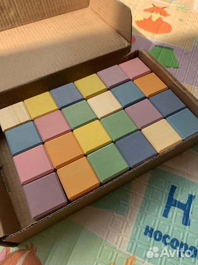 Кубики деревянные Лавка Гудвина