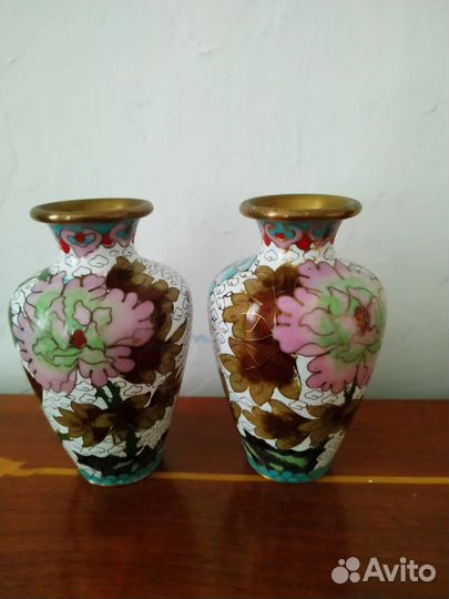 Ваза китай клуазоне