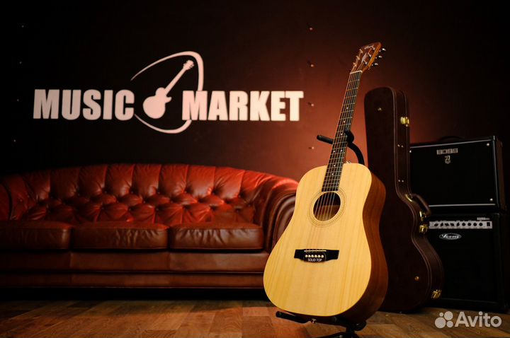 Акустическая Гитара Cort 7/8 (Комплект)