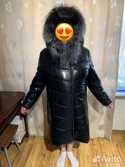 Кожаное пальто