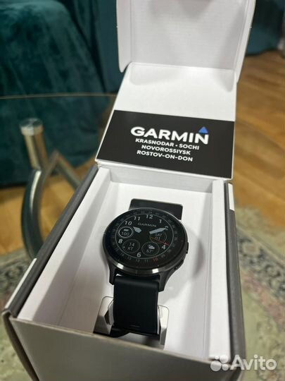 Часы Garmin Venu 3 Slate Black Leather, 45 mm