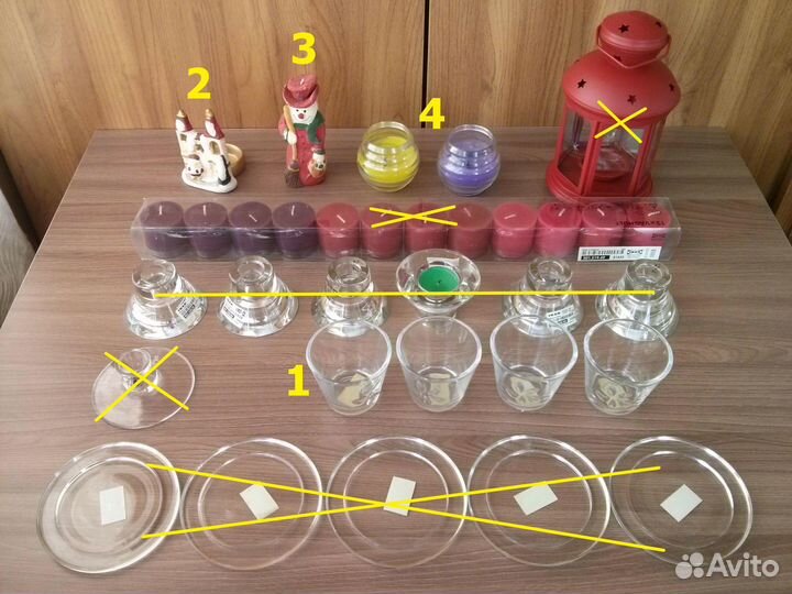 Свечи и подсвечники IKEA и др