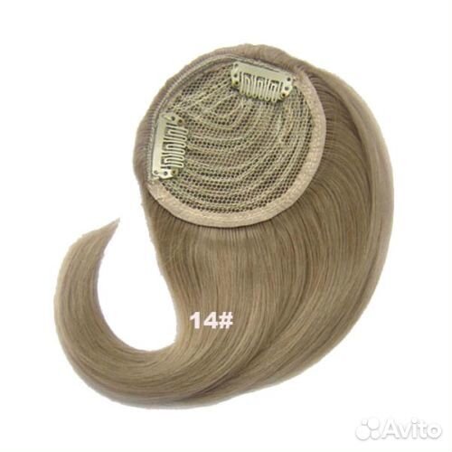 Челка на заколках. Новая. Цвет блонд