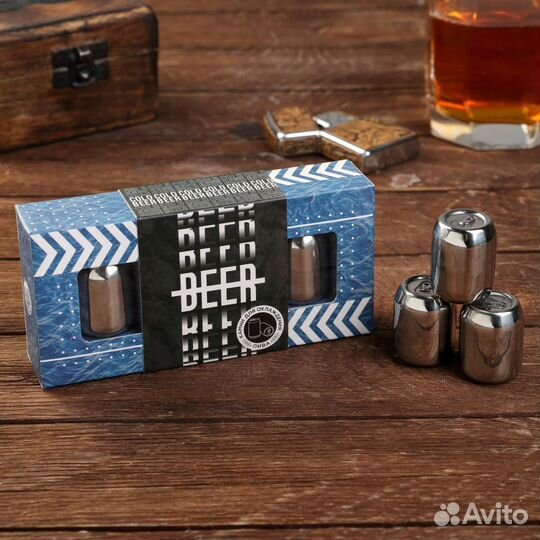 Камни для охлаждения в форме бочонков, 3 шт