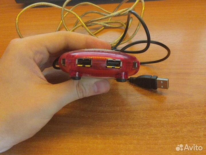 USB 2.0 разветвитель хаб для компьютера на 4 порта