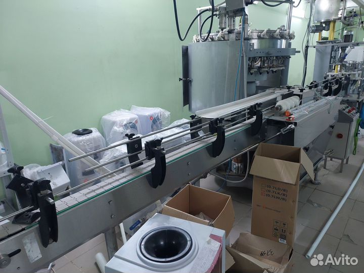 Линия розлива воды от 0,30 до 2.5 л. Пэт и стекло