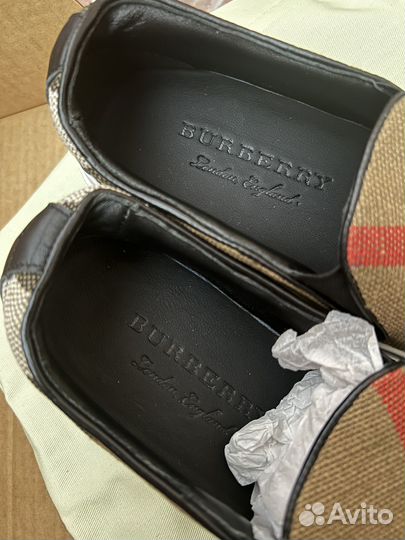 Слипоны burberry