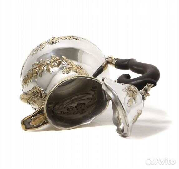 Серебряный кофейный сервиз, 3 предмета