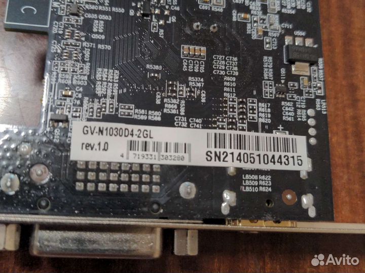 Gigabyte nvidia GeForce GT 1030, 2гб