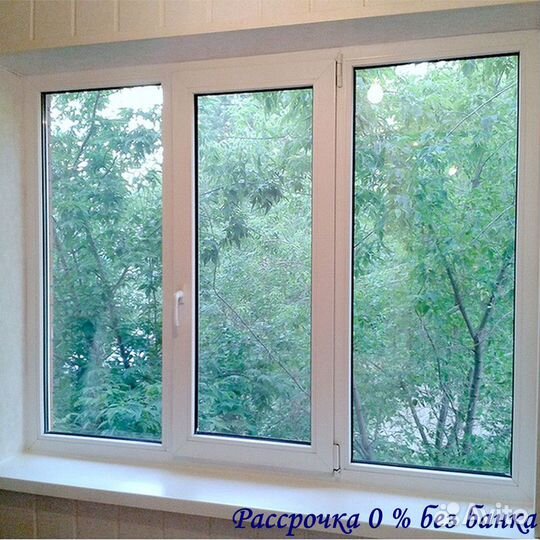Окна с подоконником в рассрочку