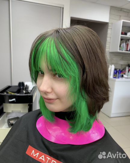 Окрашивание волос, стрижка.Айртач, мелирование