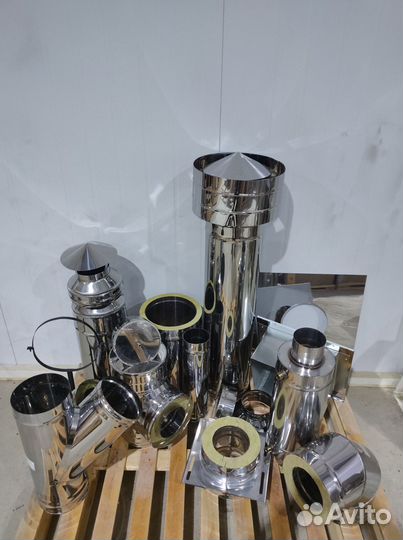 Дымоход 4 м Комплект Прямой Диаметр 130х220