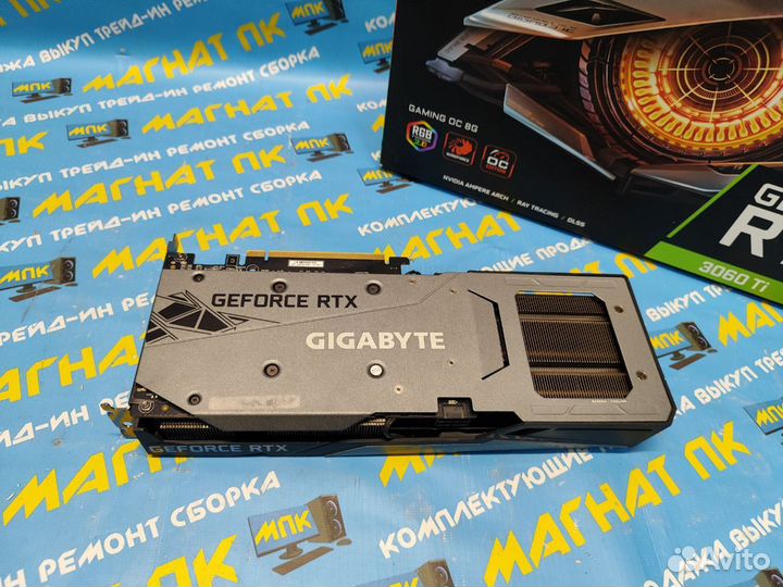 Видеокарта gigabyte GeForce RTX 3060 Ti gaming OC