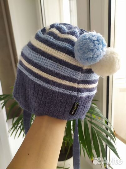 Зимняя шапка для мальчика 46 48