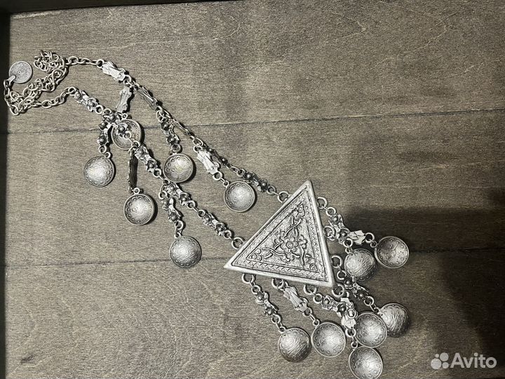 Колье бохо чокер ожерелье бусы готика ретро этно