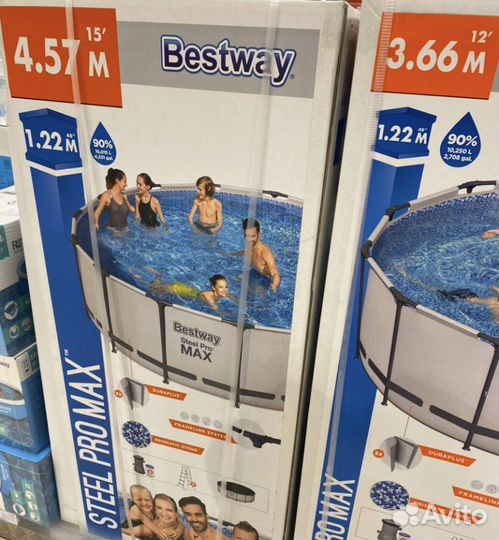 Каркасный бассейн разные