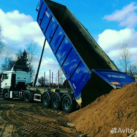 Песок карьерный с доставкой