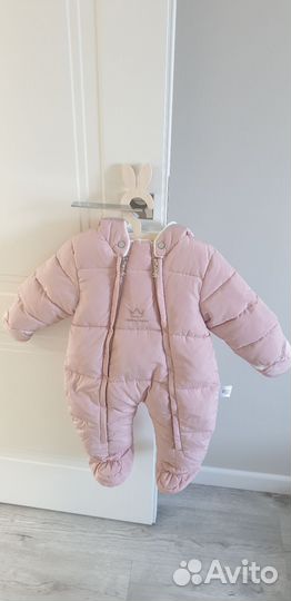 Комбинезон утепленный для новорожденных осень зима