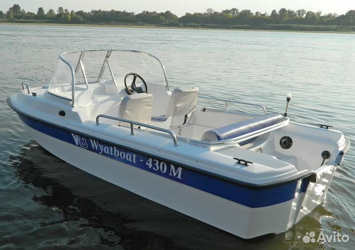 Моторная лодка тримаран Wyatboat 430M