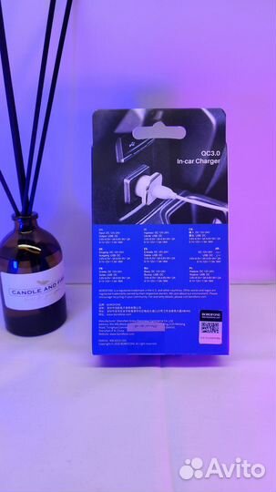 Автомобильное зарядное устройство BZ12A QC3.0