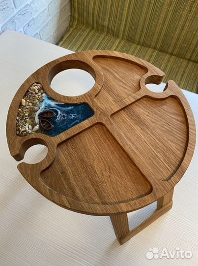 Сервировочная доска с эпоксидной смолой