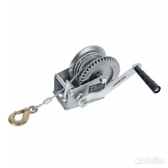 Лебедка Patriot WH 540B 540кг трос 8м барабанная
