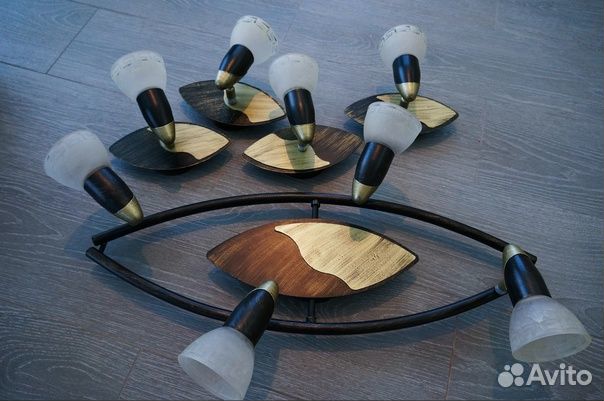 Люстра и 4 бра