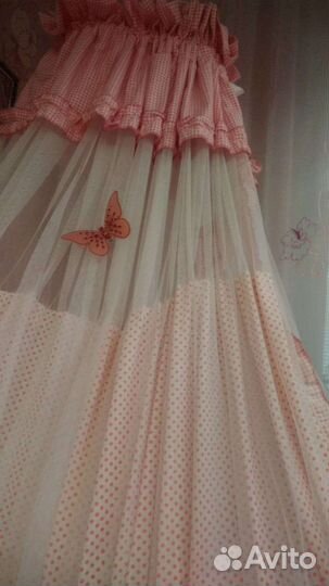 Балдахин в кроватку с держателем