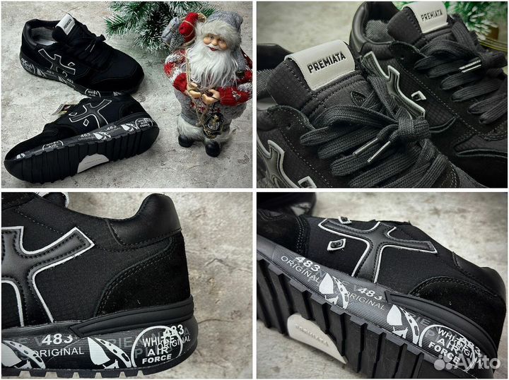 Зимние Кроссовки Premiata Mick Черные 45 размер