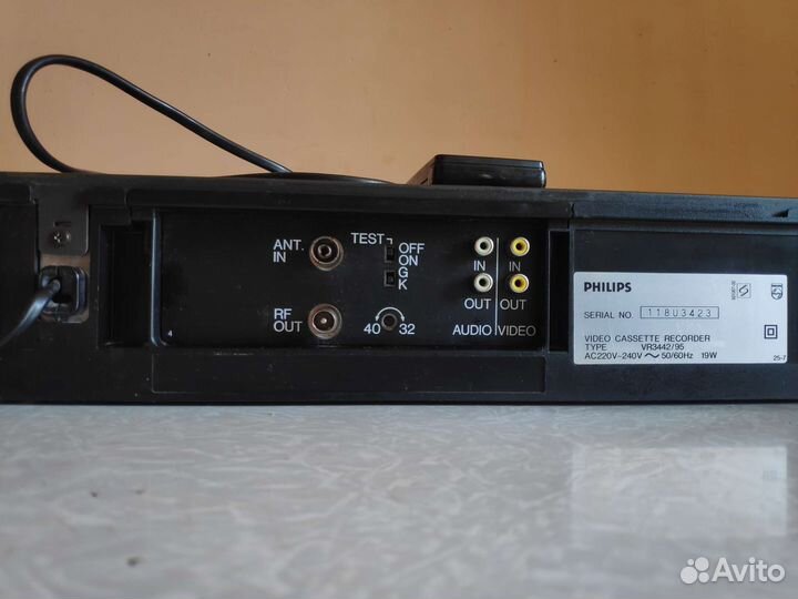 Видеомагнитофон philips vr 3442/95