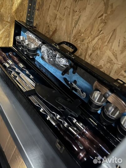 Подарочный набор для шашлыка 17 предметов