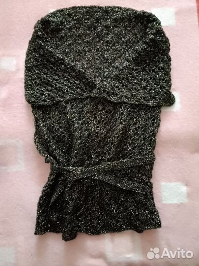 Безрукавка ручной работы с люрексом