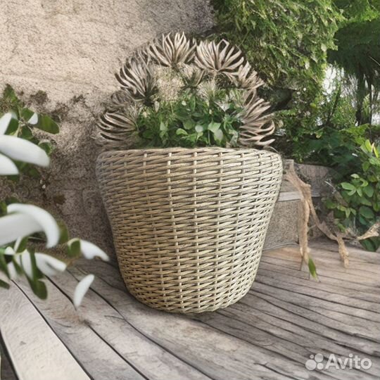 Кашпо из ротанга 20 литров