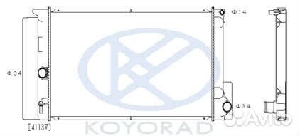 Радиатор охлаждения основной, Toyota (Тойота) -aur