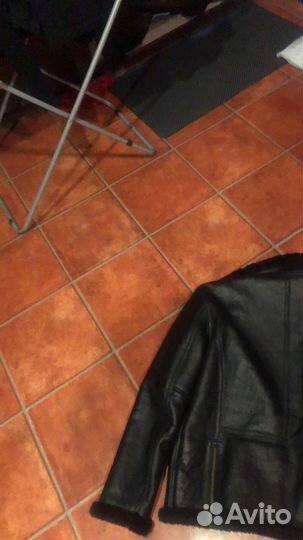 Кожаная куртка мужская пилот