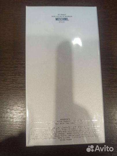 Туалетная вода moschino