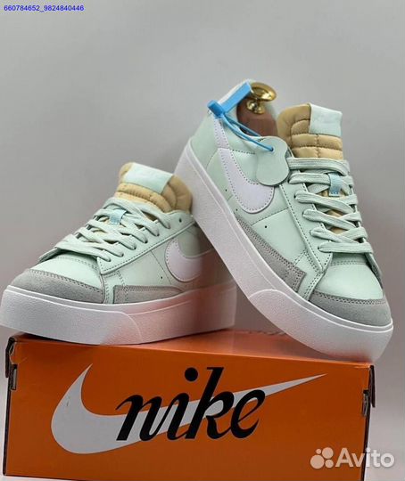 Кроссовки Nike Blazer Low Platform Barely Green