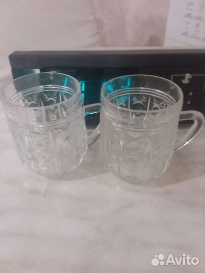 Пивная кружка, хрусталь СССР, 12шт, отл состояние