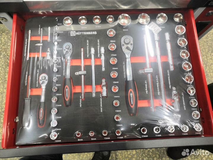 Тележка инструментальная с набором инструментов