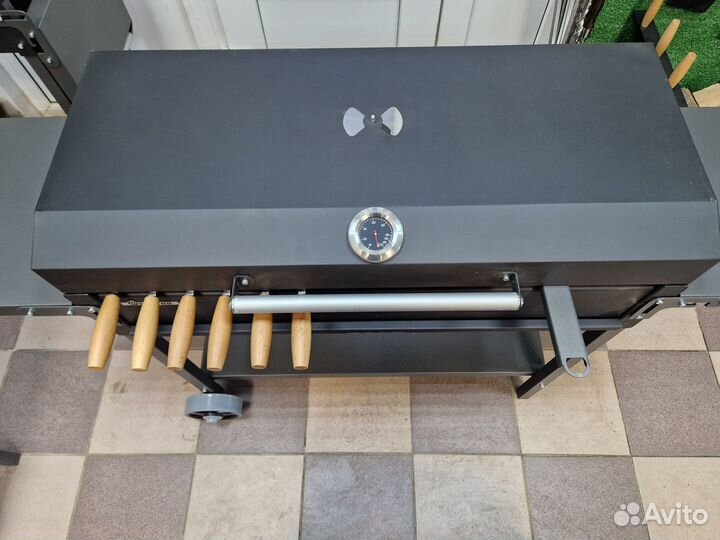 Мангал с подказанником, гриль, чугунный казан