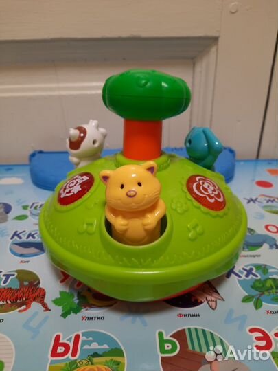 Музыкальная юла Fisher price и принцесса-всадник