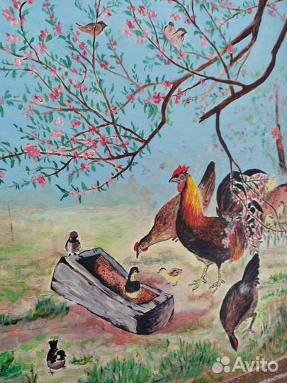 Картина маслом ручная работа из СССР