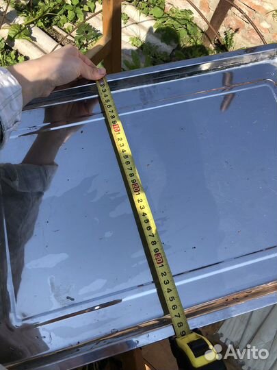 Поднос хромированный